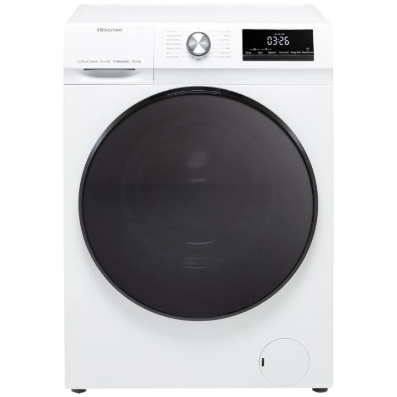 HISENSE Front Load Washer & Dryer Dual Inverter - 8.5KG | WD3Q8543BW
