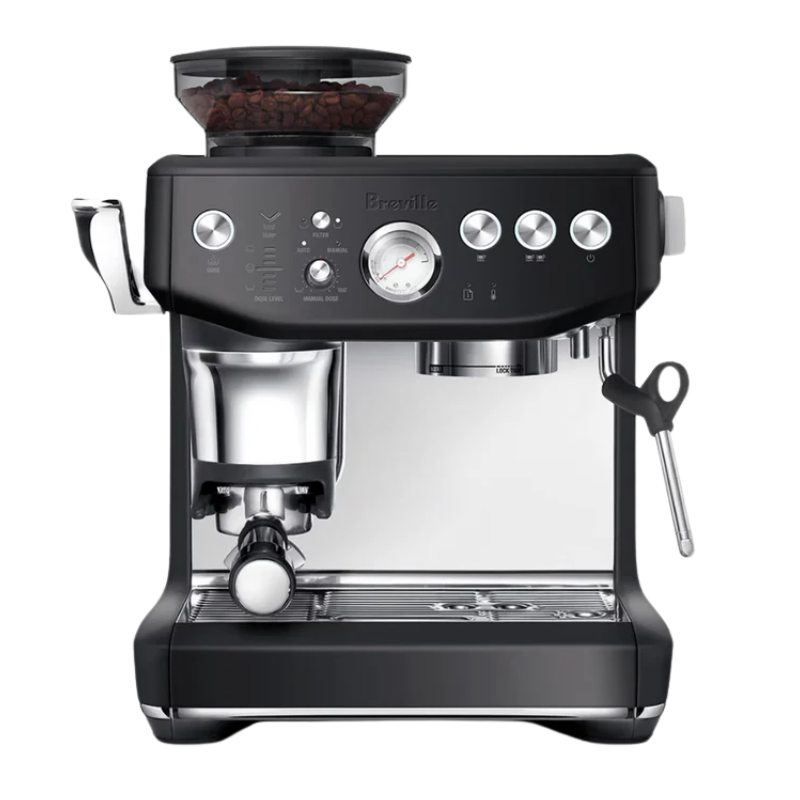 BREVILLE Barista Express Impress Espresso Coffee Machine with Smart Tamping | BES876BTR (BLACK TRUFFLE)